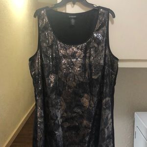 Plus Size Sequined Tank